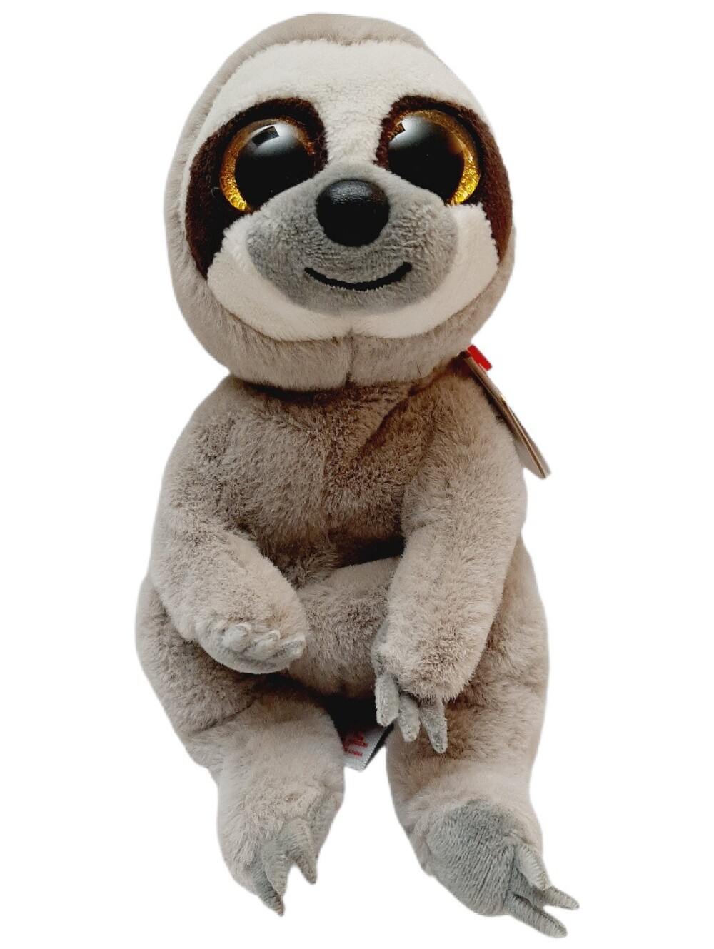 🍒 Ty Beanie Bellies Silas the Sloth 8" Gray Glitter Eye Plush Soft Kids Toy NWT